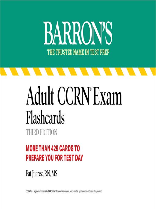 Title details for Adult CCRN Exam Flashcards by Pat Juarez - Wait list